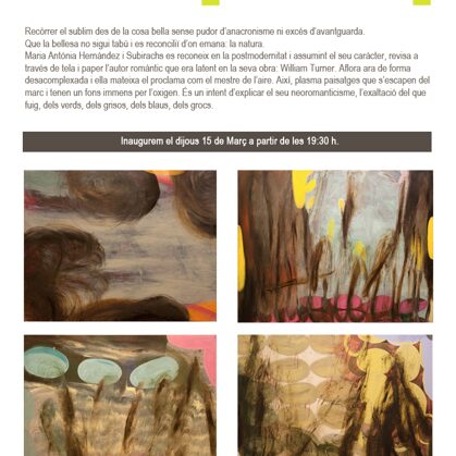 TURNER I JO - Mª Antònia Hernández i Subirachs - De l' 12/03/2012 al 05/04/2012