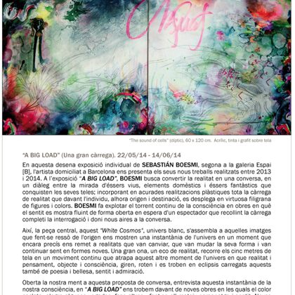 A BIG LOAD - BOESMI - Del 22/05/2014 al 14/06/2014