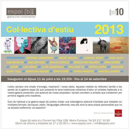 COL.LECTIVA D'ESTIU 2013 - Del 11/07/2013 al 14/09/2013