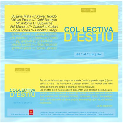 COL.LECTIVA D'ESTIU 2015 - From 20/07/2015 to 20/07/2015