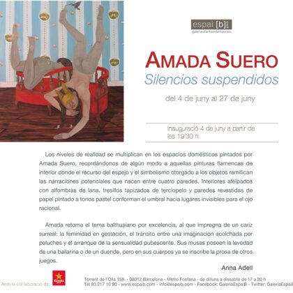 SILENCIOS SUSPENDIDOS - Amada Suero - From 04/06/2015 to 27/06/2015