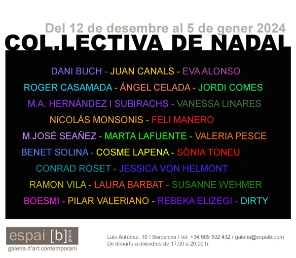 COL.LECTIVA DE NADAL - Del 12/12/2023 al 05/01/2024