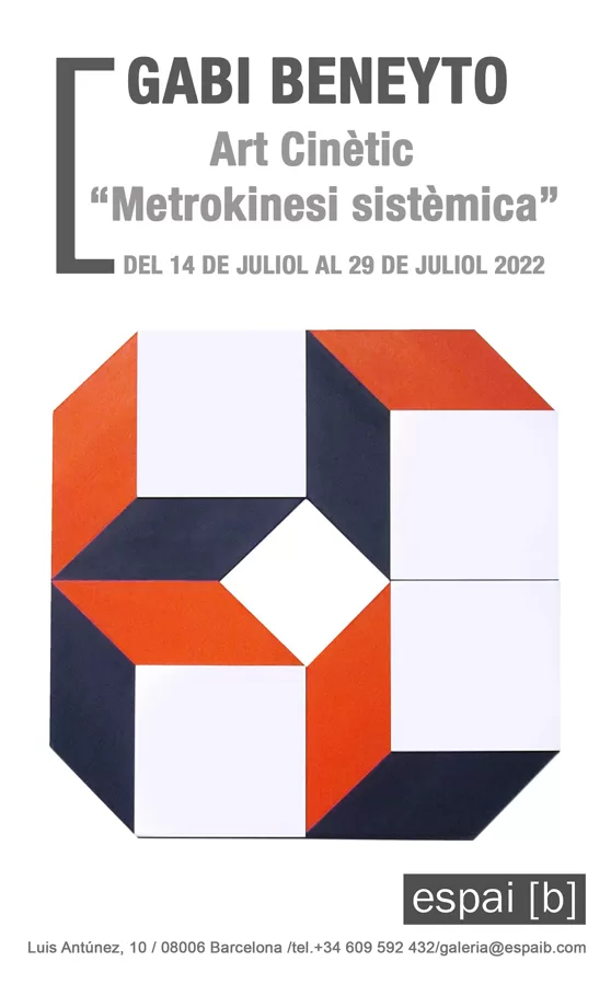 ART CINÈTIC/ METROKINESI SISTÈMICA-Gabi Beneyto-Del  14/07/2022 al 29/07/2022