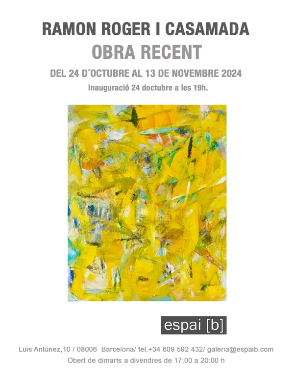 OBRA RECENT - R.Roger i Casamada - Del 24/10/2024 al 13/11/2024