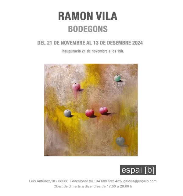 BODEGONS - Ramon Vila - Del 21/11/2024 al 13/12/2024