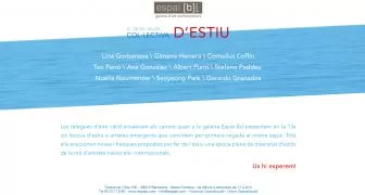COL.LECTIVA D'ESTIU - Del  06/07/2017 al 28/07/2017